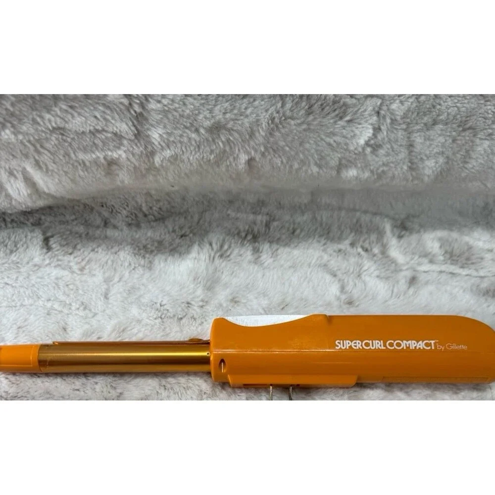 Vintage 1976 Gillette Super Curl Compact Portable Curler Curling Iron Gillette